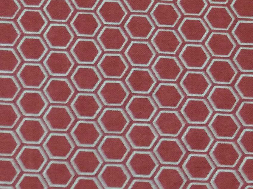 Geometricas G009 Hexagonos rojos