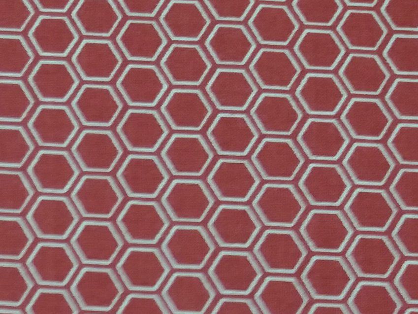 Geometricas G009 Hexagonos rojos