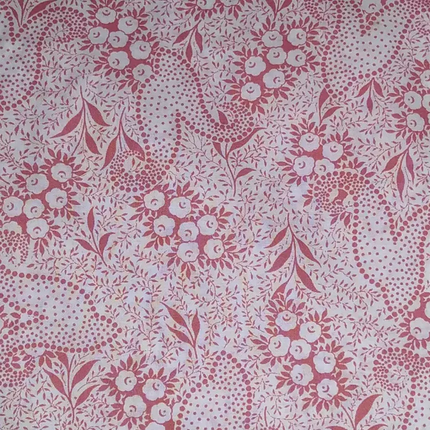 Popelín estampado floral rosa