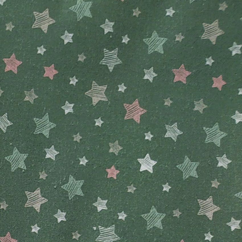 Estrellas E026 estrellas fondo verde