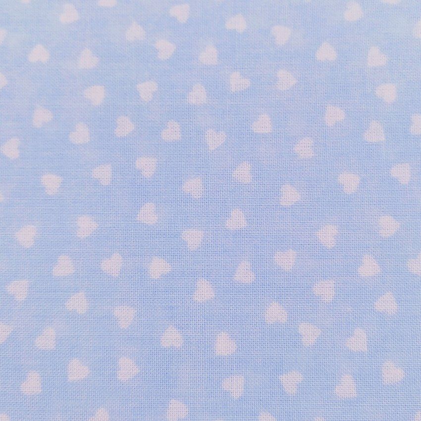 corazones blancos sobre azul v032