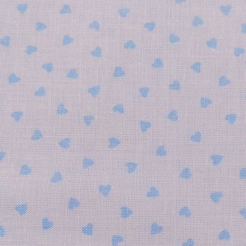 corazones azules sobre blanco v033