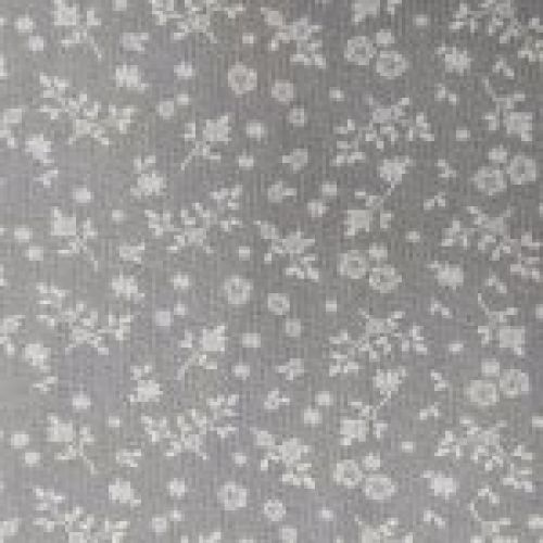 Gris con florecillas blancas
