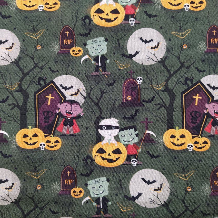 Varios V026 Halloween fondo verde