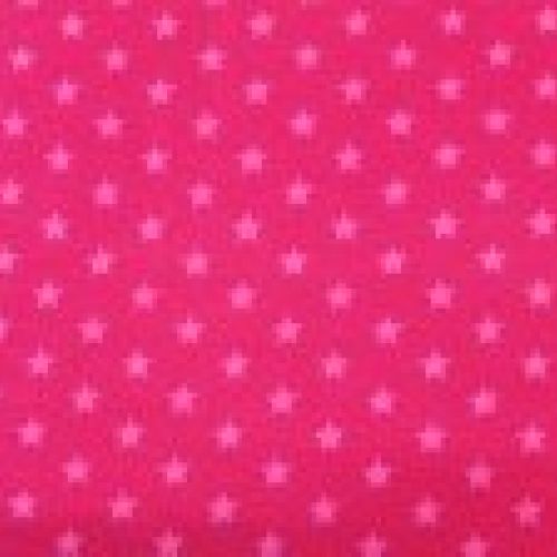 Punto estampado PES004 Fucsia con estrellas