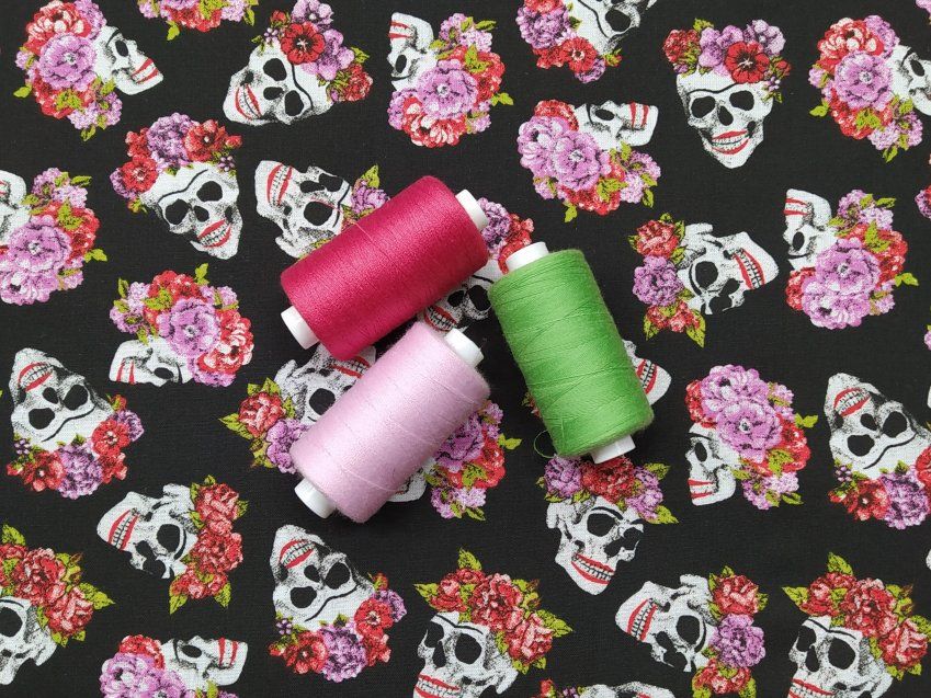 catrinas con rosas hllw005 a