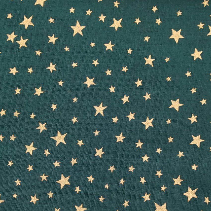NV020 Navidad estrellas fondo verde