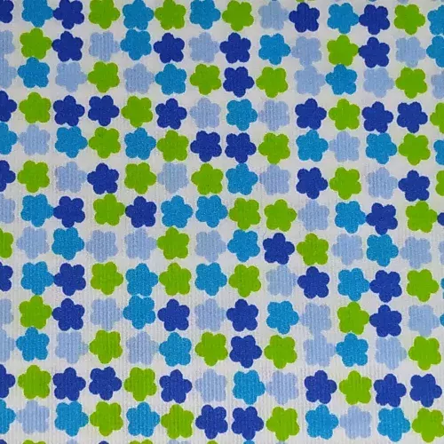 Pique de flores azules