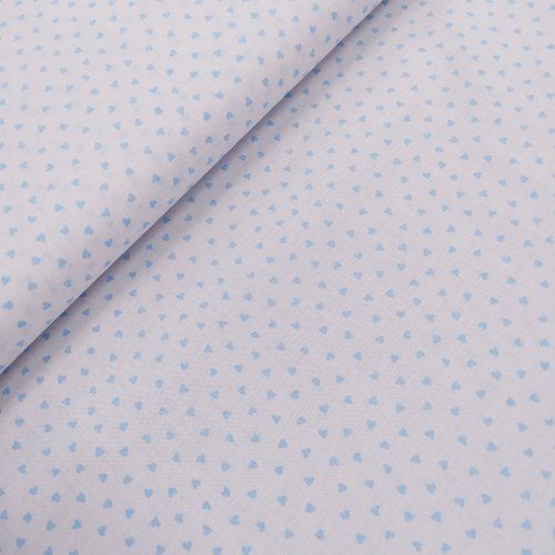 corazones azules sobre blanco v033a