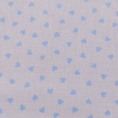 corazones azules sobre blanco v033